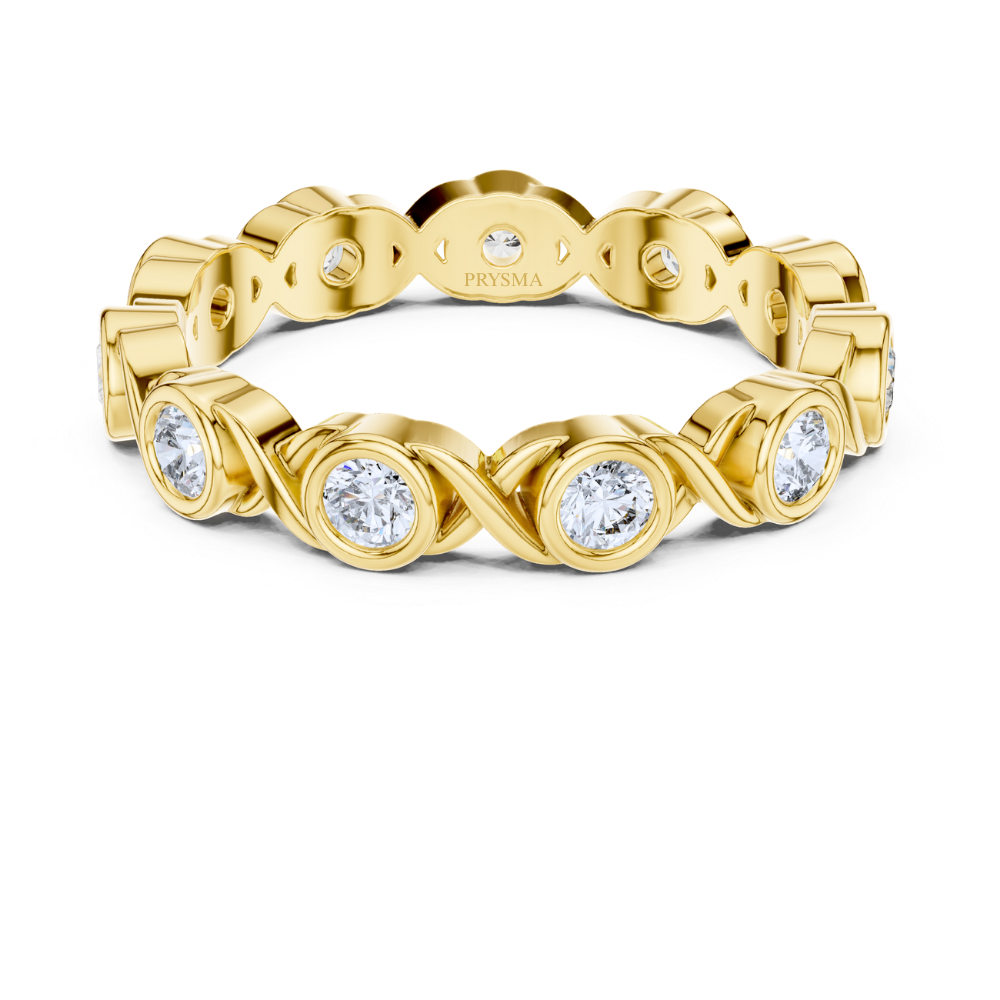 Eternal Twist Bezel Ring