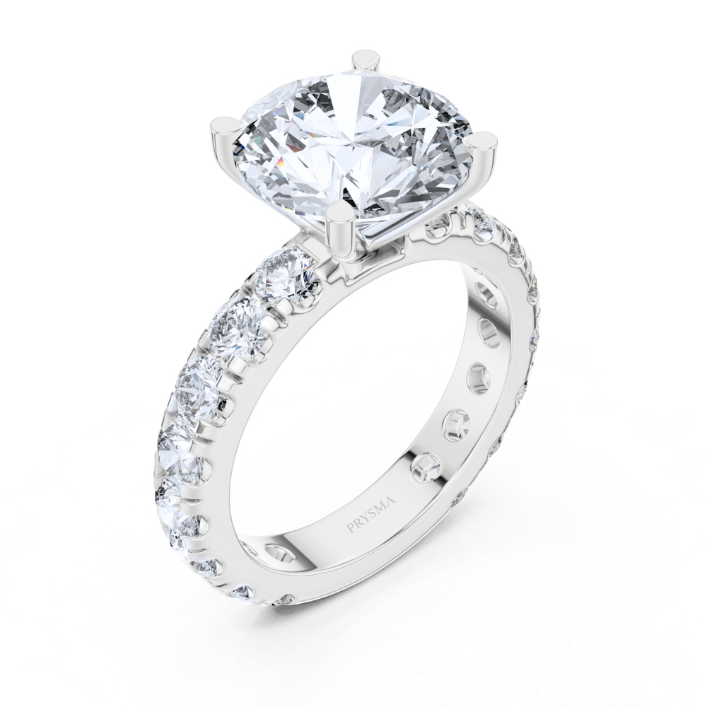 Lustrous Legacy Round Cut Diamond Ring