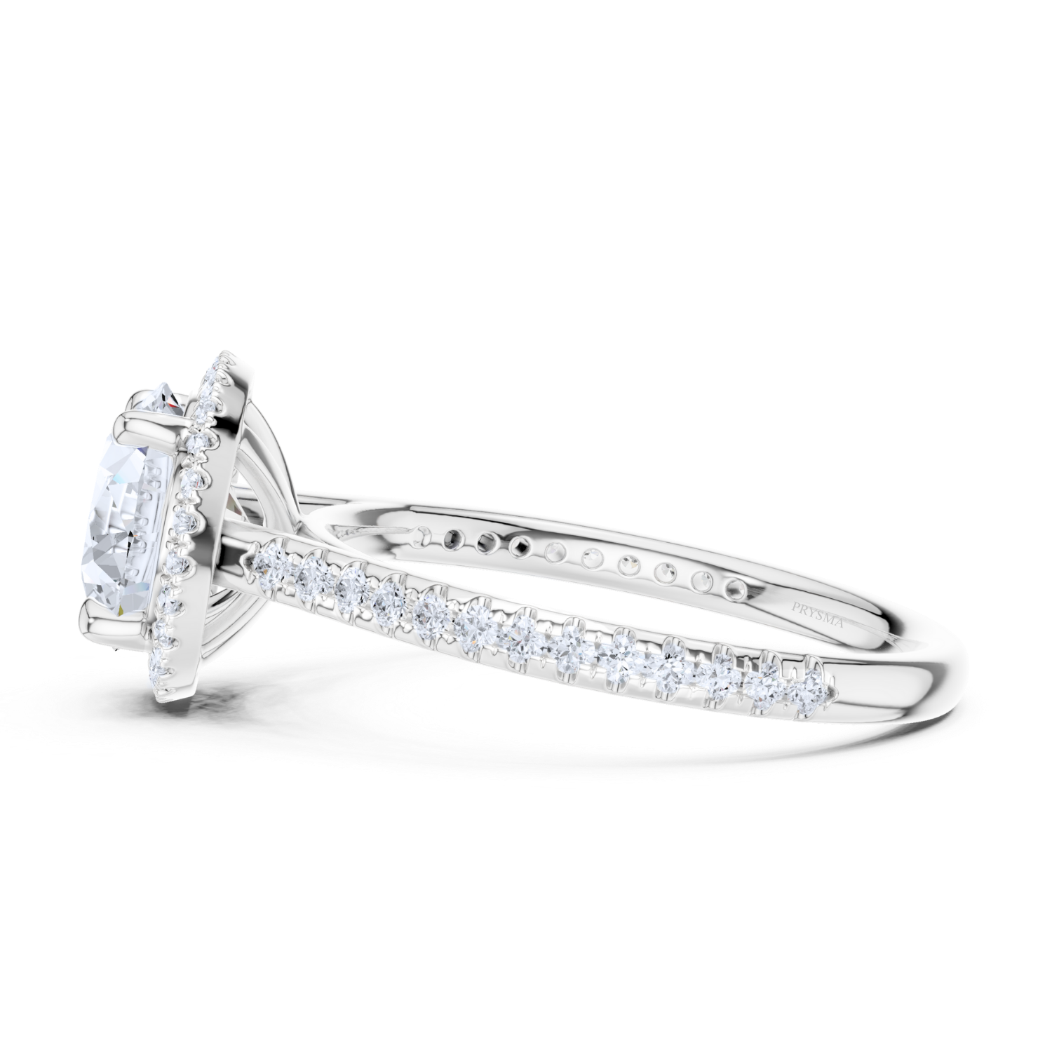 Radiant Halo Diamond Ring