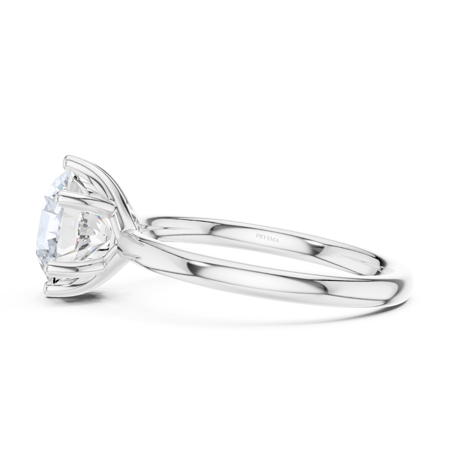 Solitaire Round Cut With Open Cathedral Setting