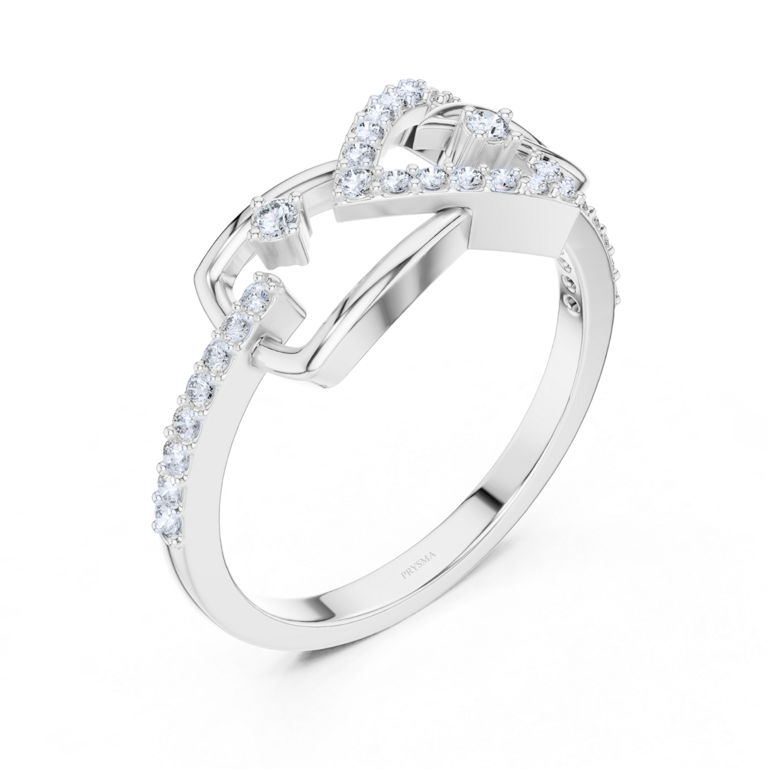 Diamond Crown Halo Ring