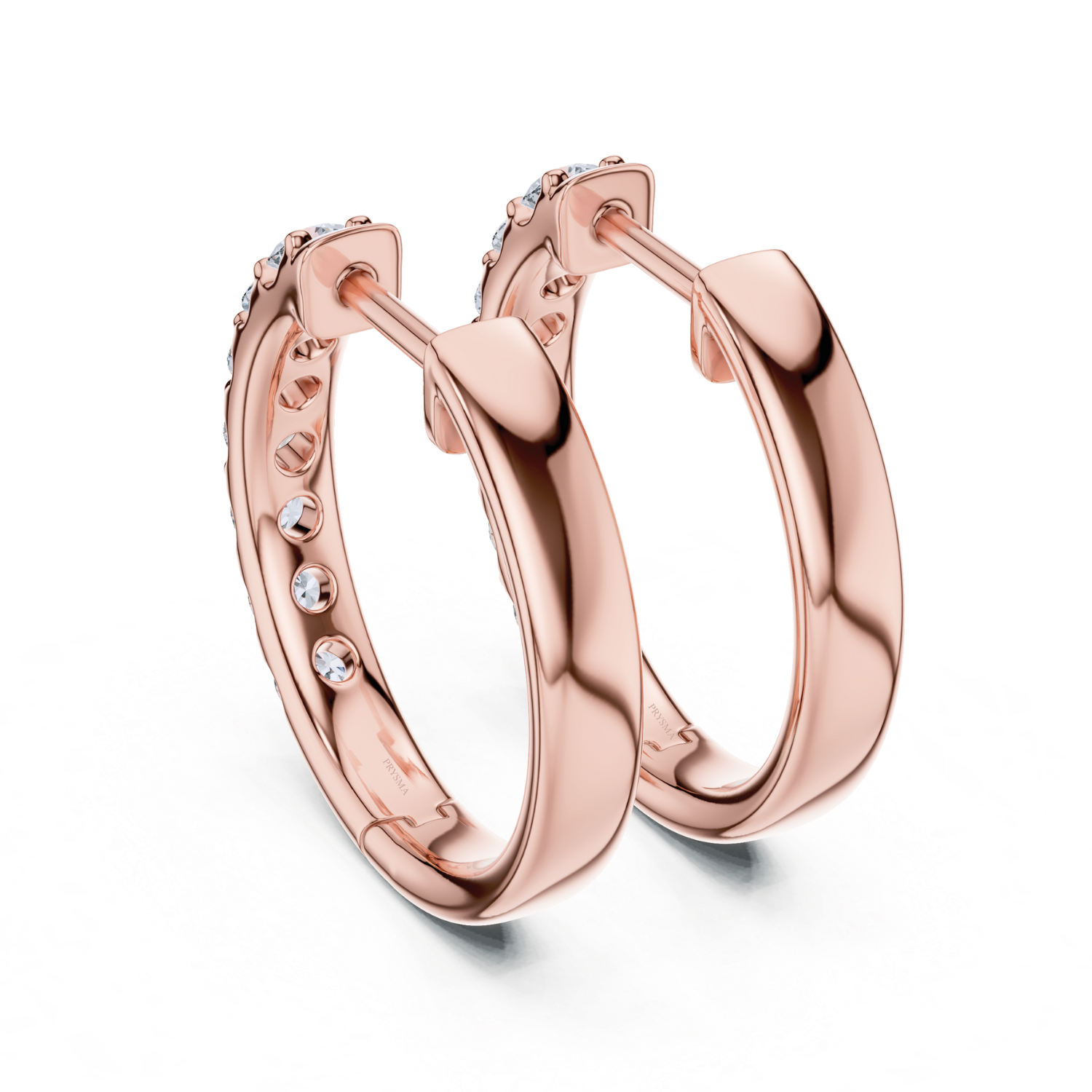 Celeste Diamond Huggie Hoops
