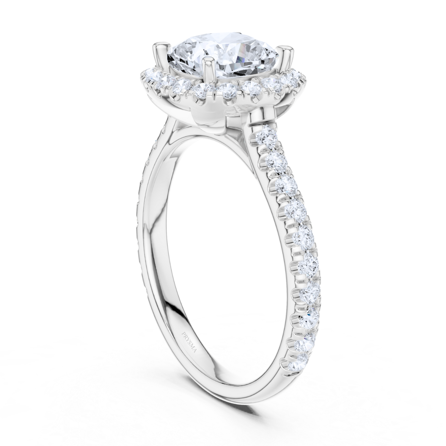 Celestique Halo Cushion Ring