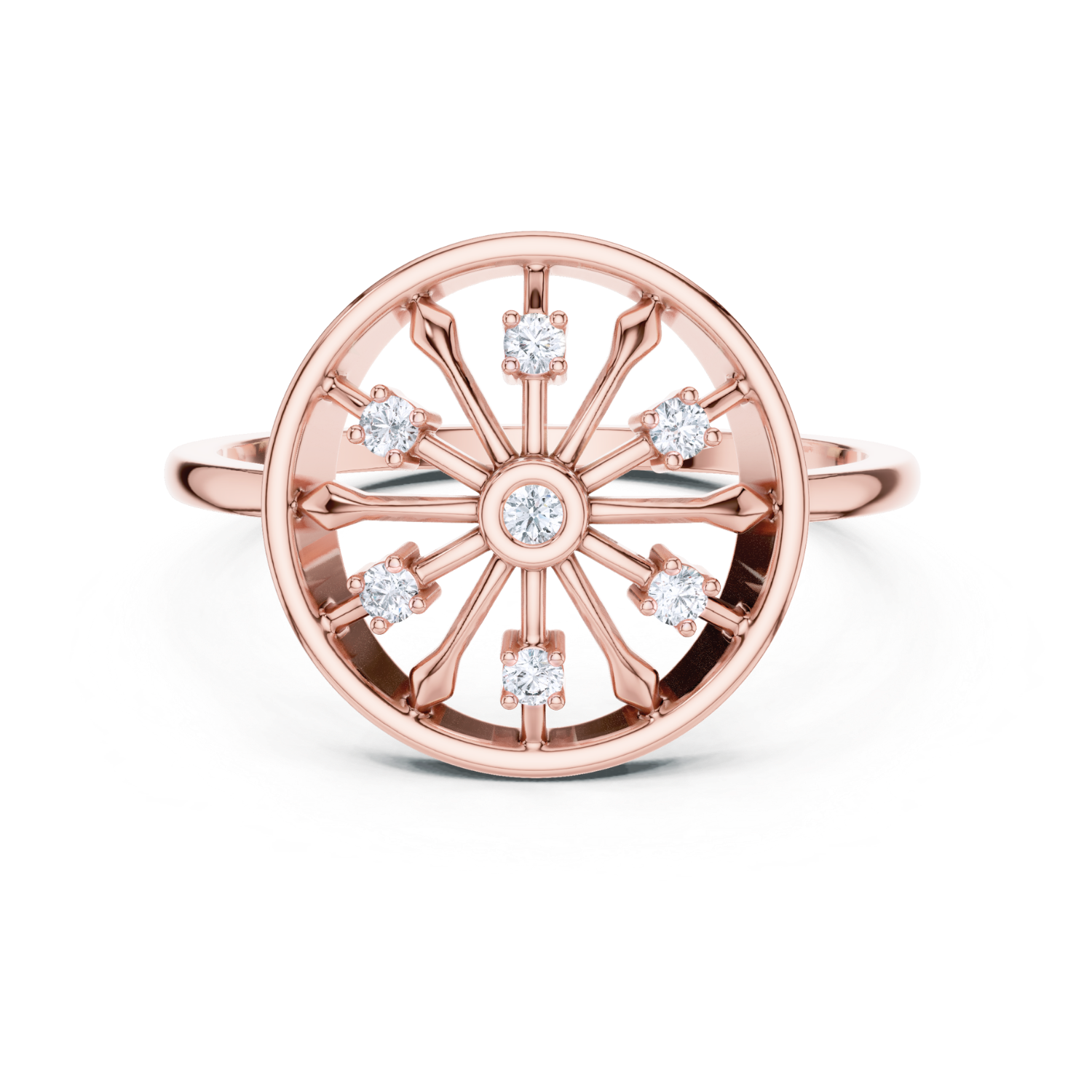 Celestial Wheel Diamond Ring