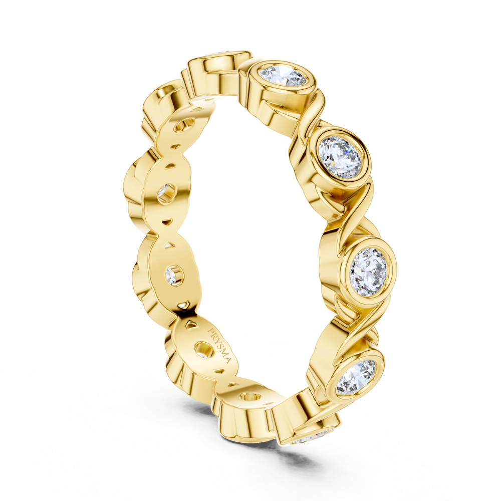Eternal Twist Bezel Ring