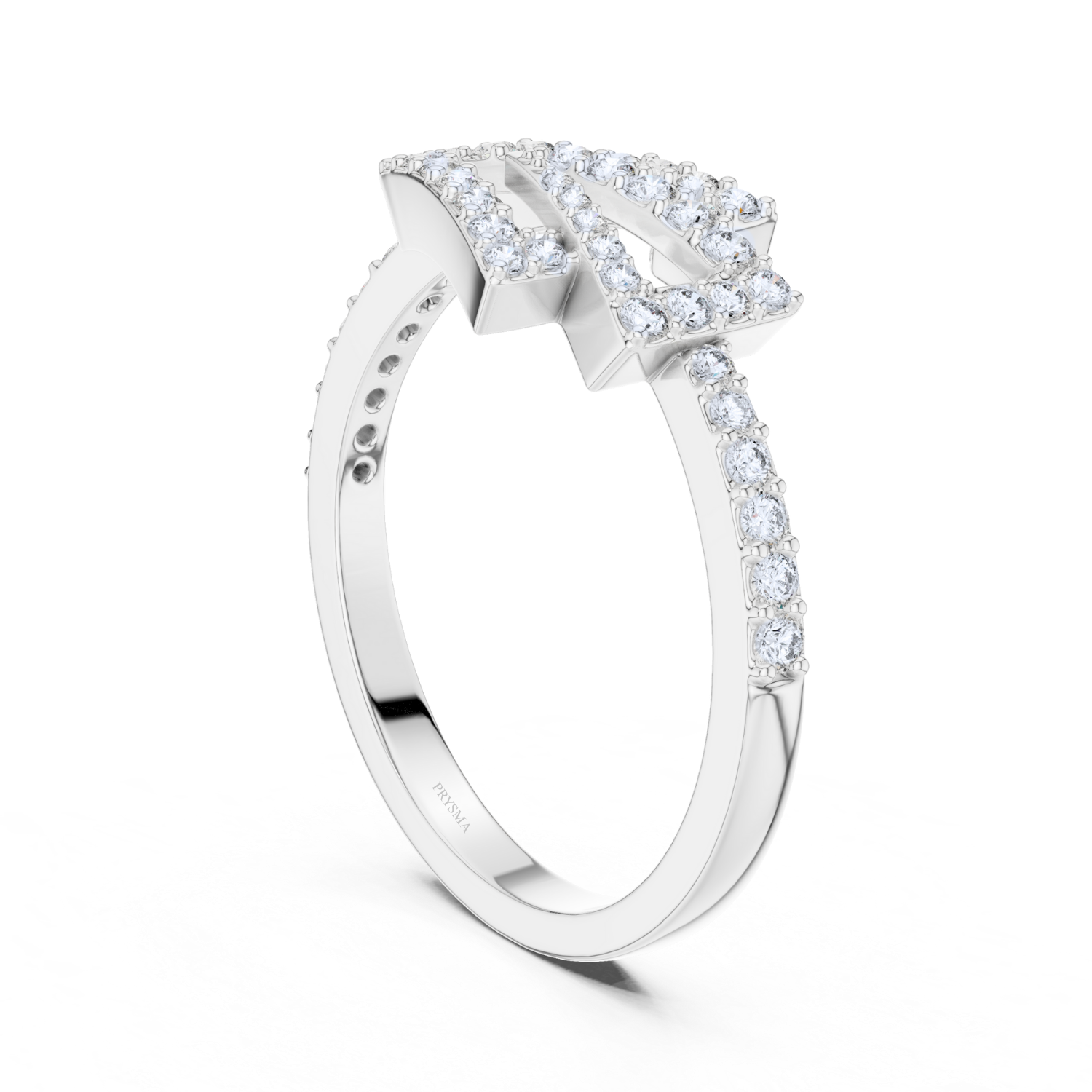 Geometric Grace Diamond Ring