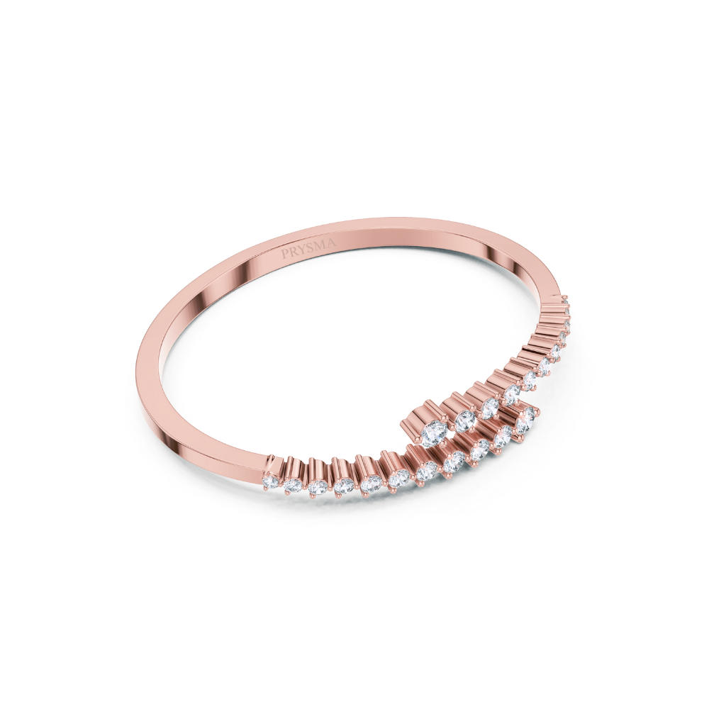 Vera Dual-Arrow Diamond Bangle