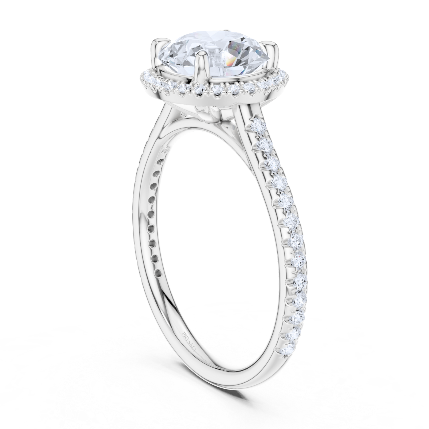 Radiant Halo Diamond Ring