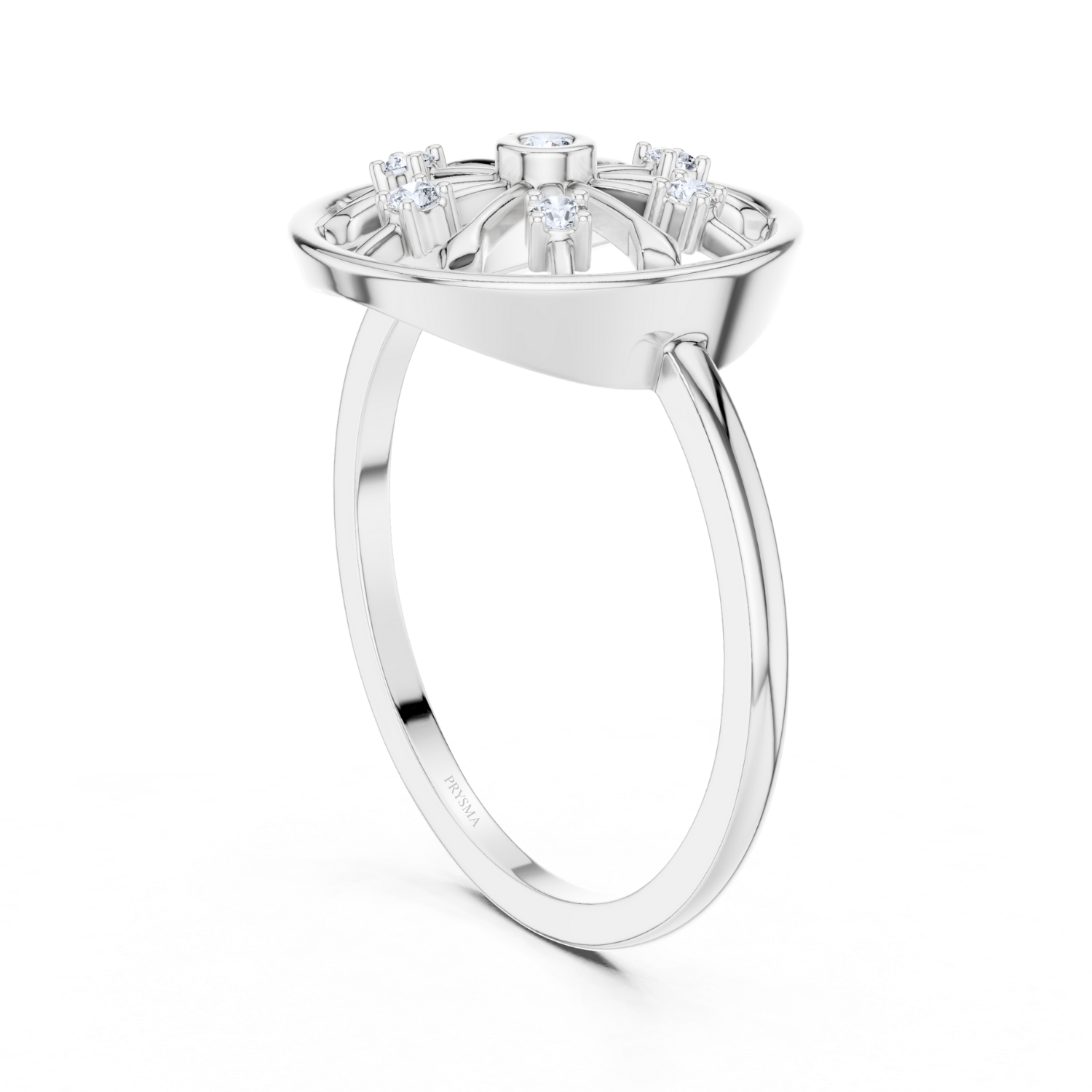 Celestial Wheel Diamond Ring
