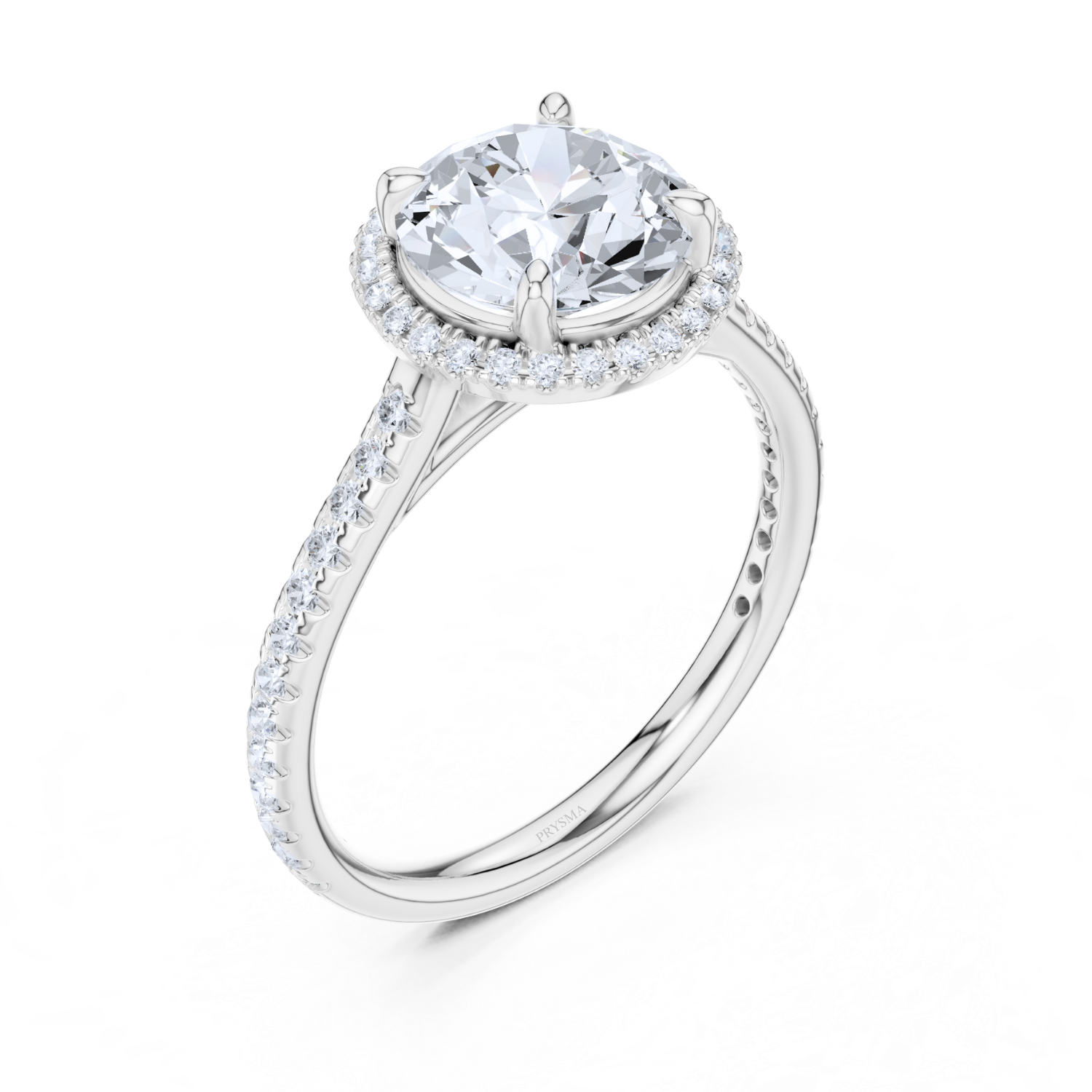 Radiant Halo Diamond Ring