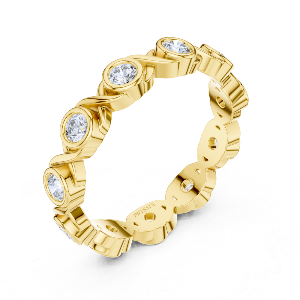 Eternal Twist Bezel Ring