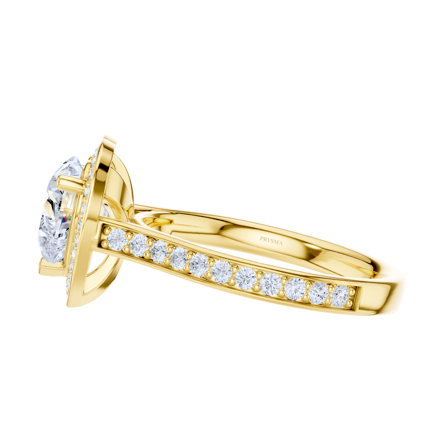 Enchanted Halo Heart-shaped Diamond Ring