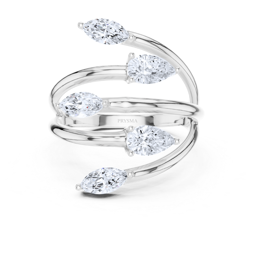 Aurora Marquise Cascade Ring