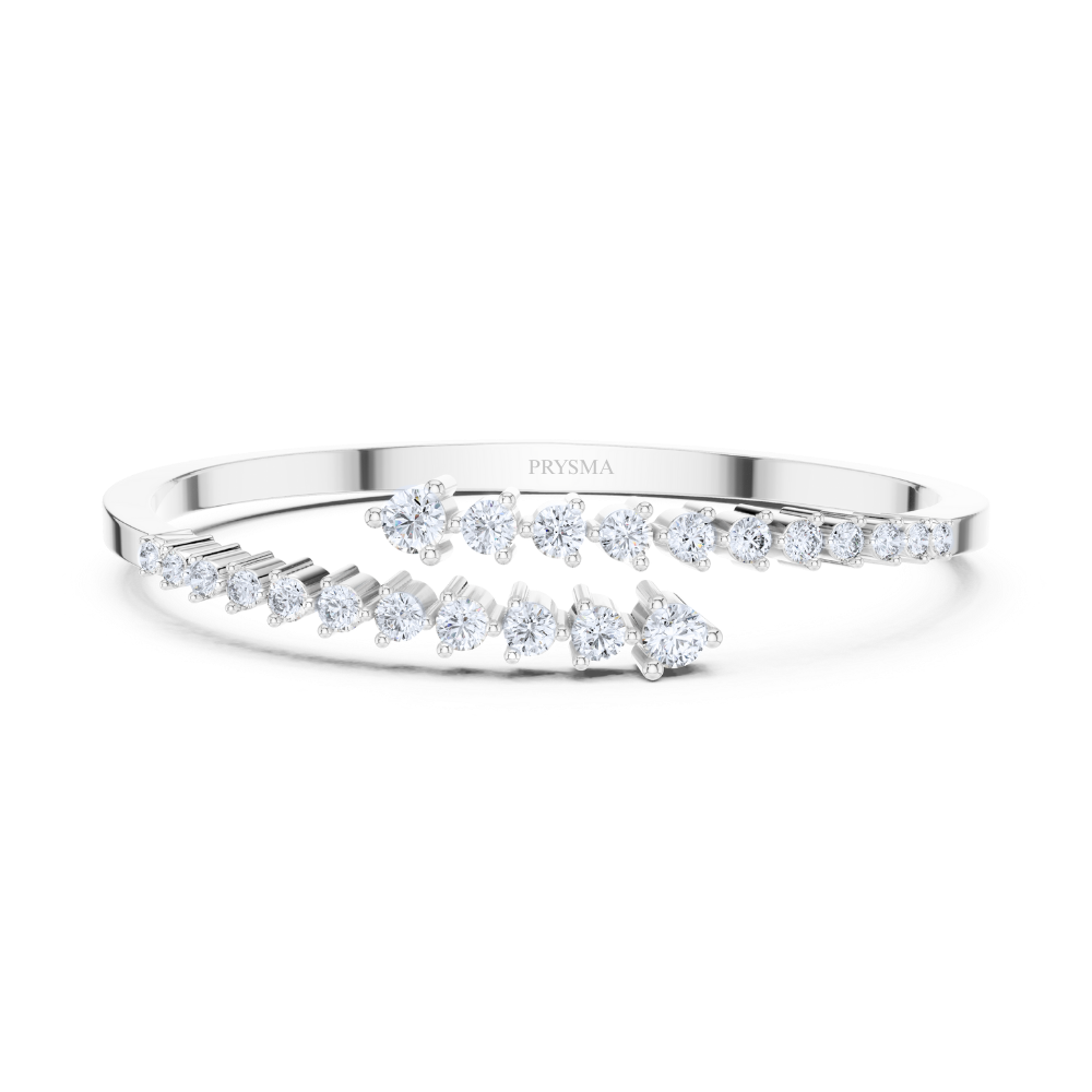Vera Dual-Arrow Diamond Bangle