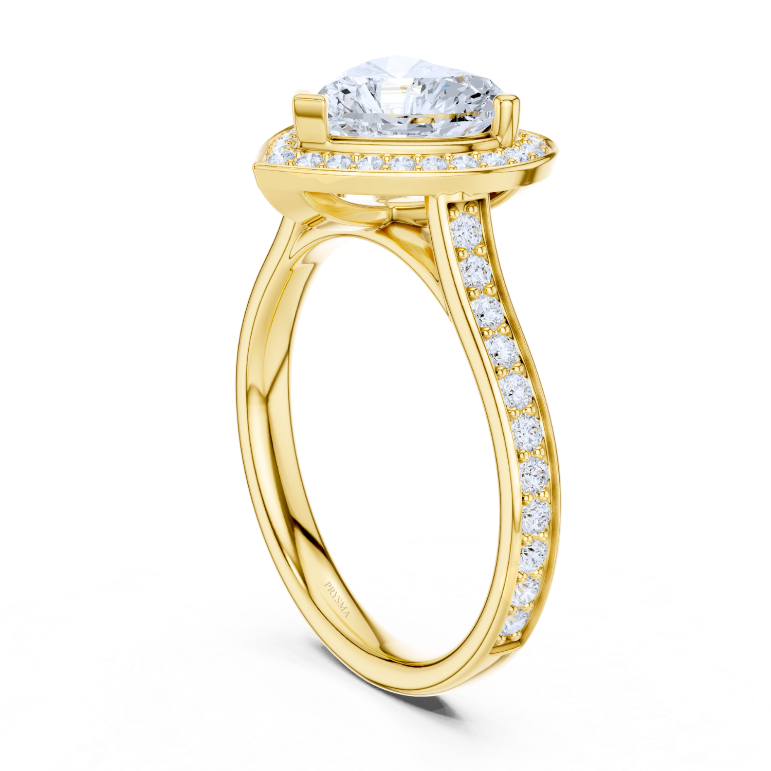 Enchanted Halo Heart-shaped Diamond Ring