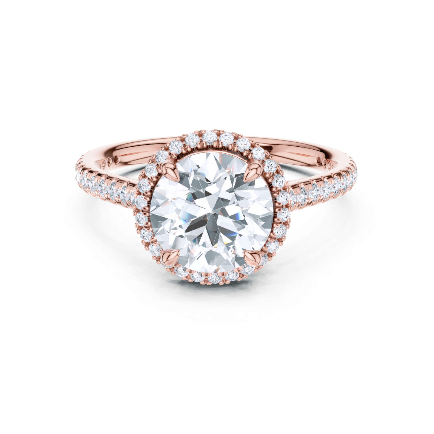 Radiant Halo Diamond Ring