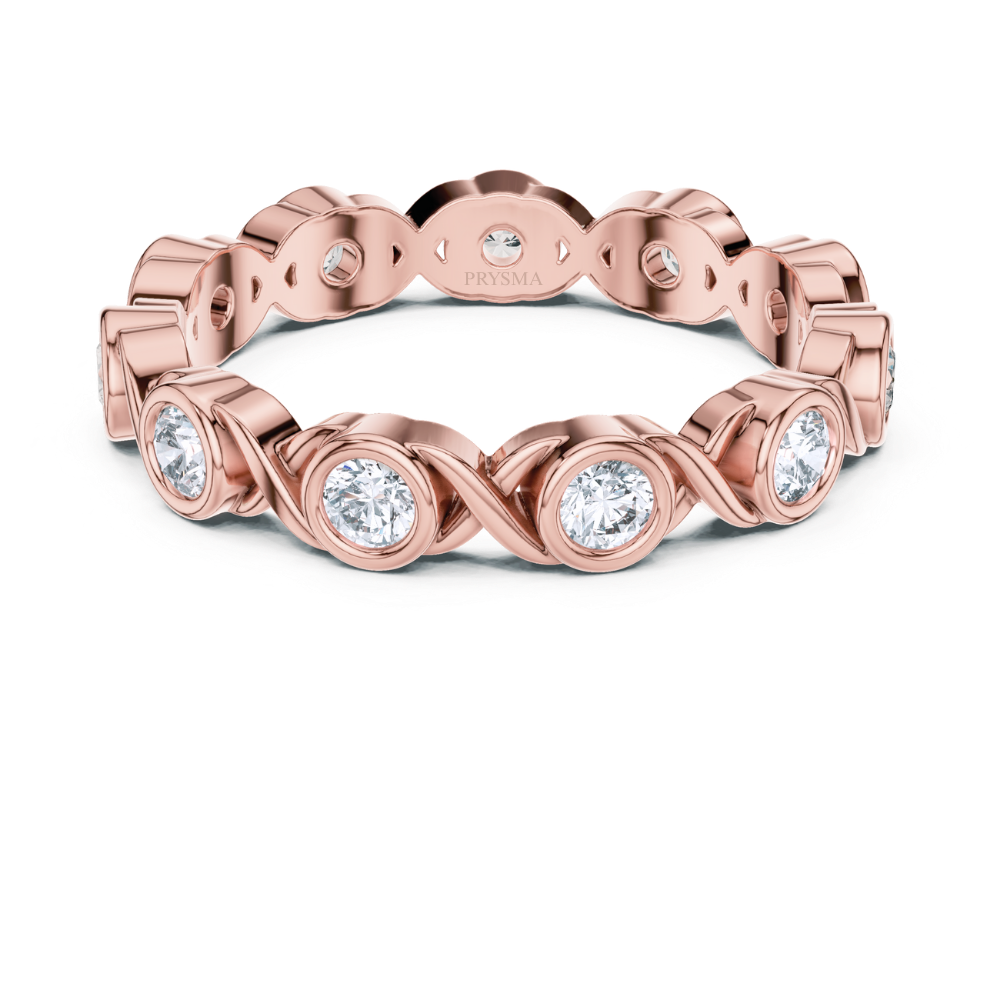 Eternal Twist Bezel Ring