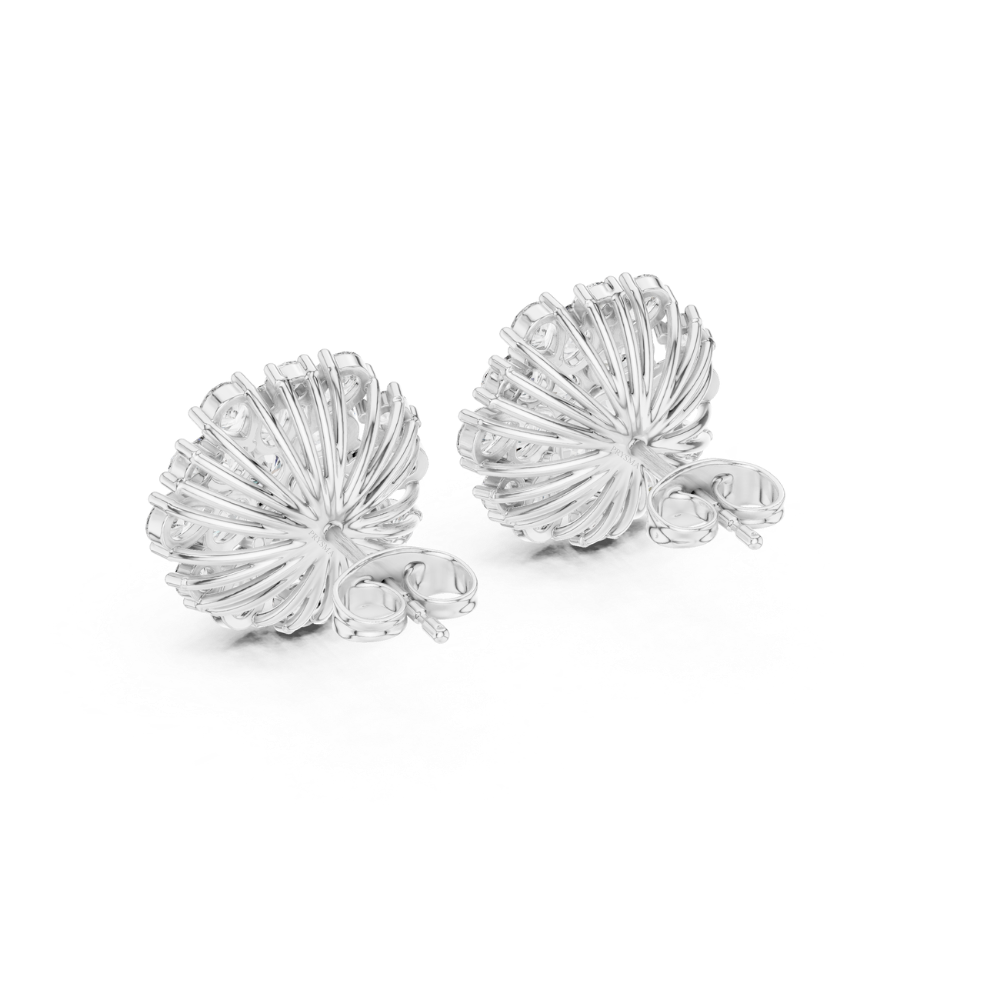 Golden Radiance Floral Studs