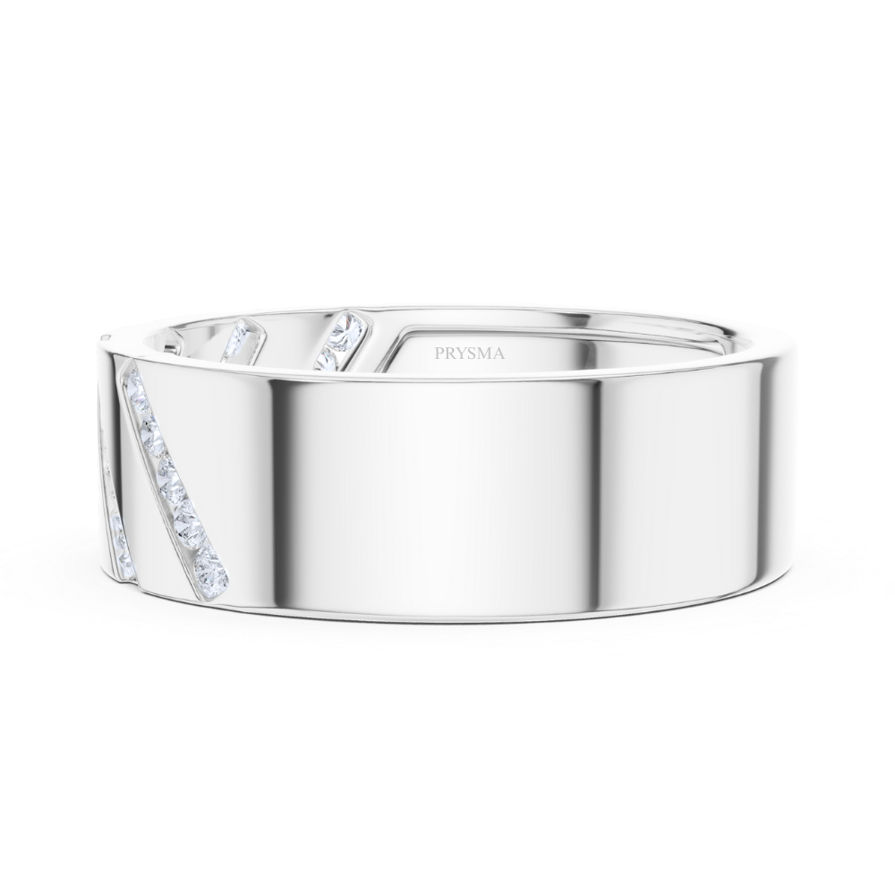 Diagonal Luxe Diamond Ring
