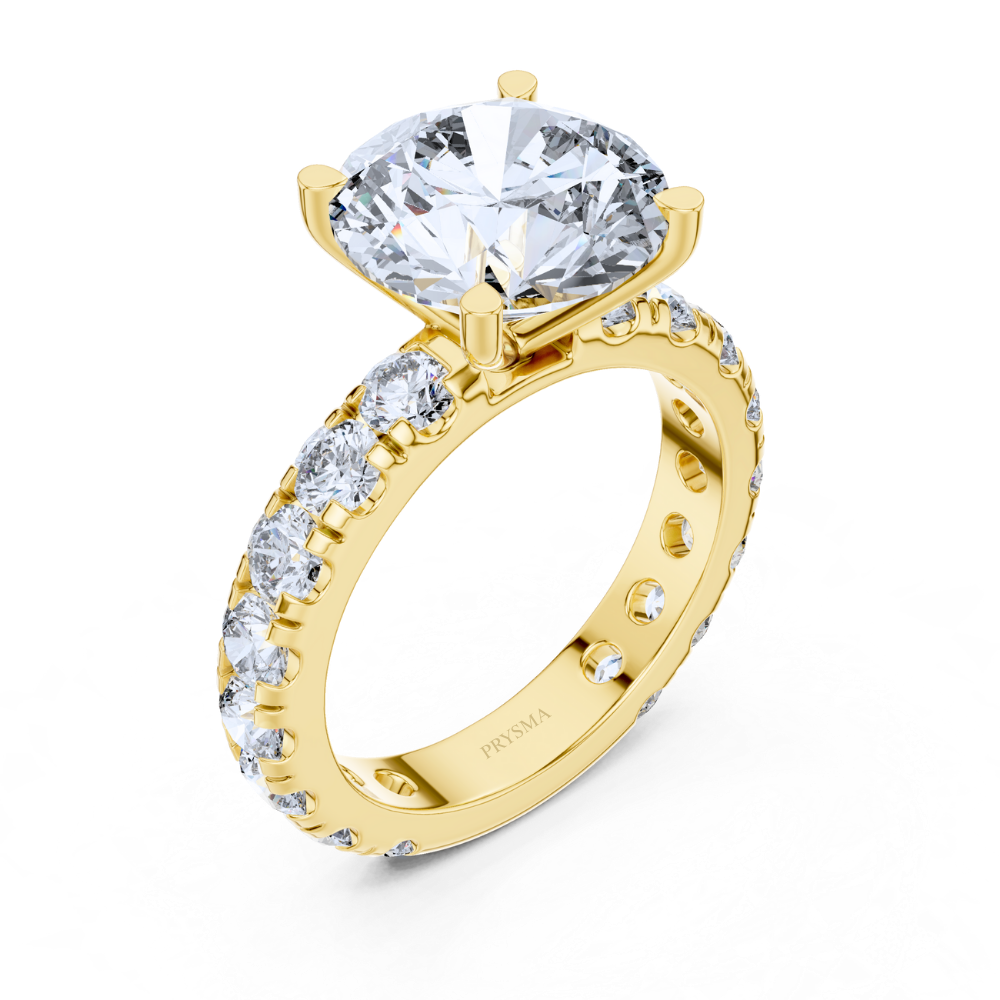 Lustrous Legacy Round Cut Diamond Ring