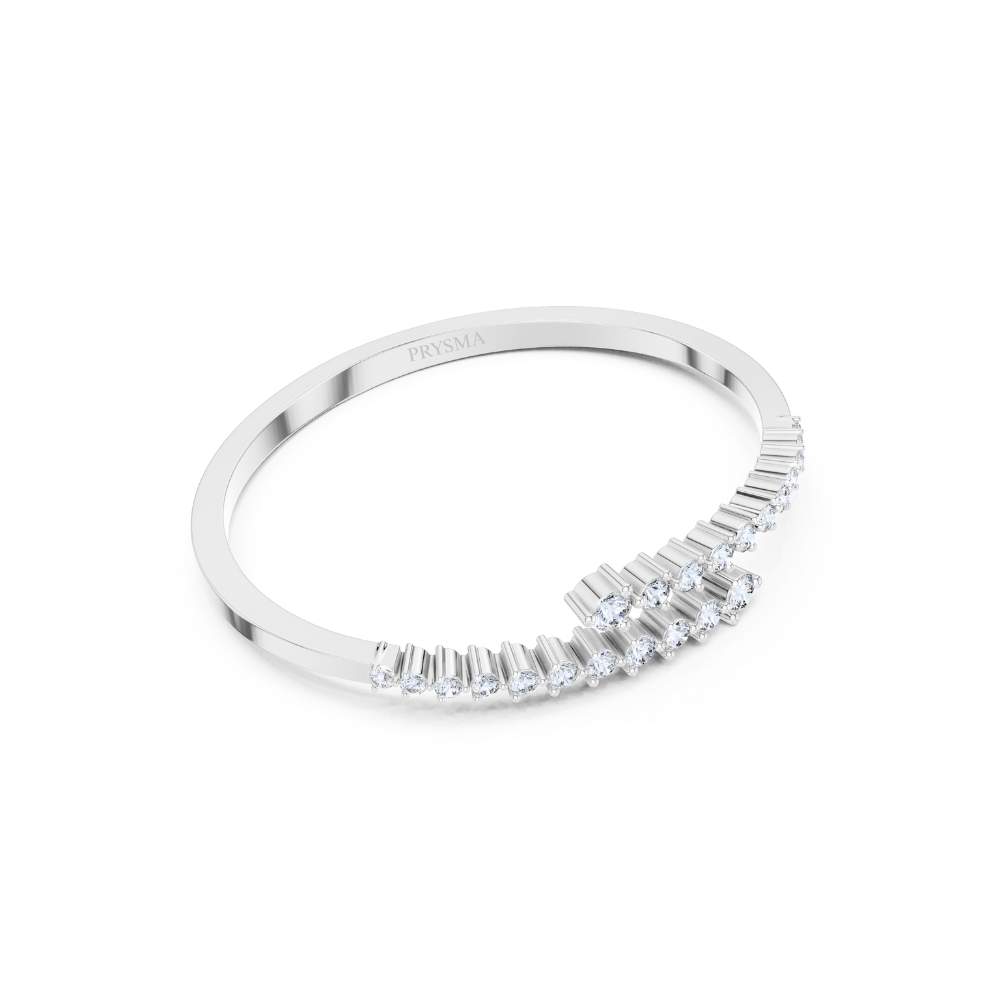 Vera Dual-Arrow Diamond Bangle