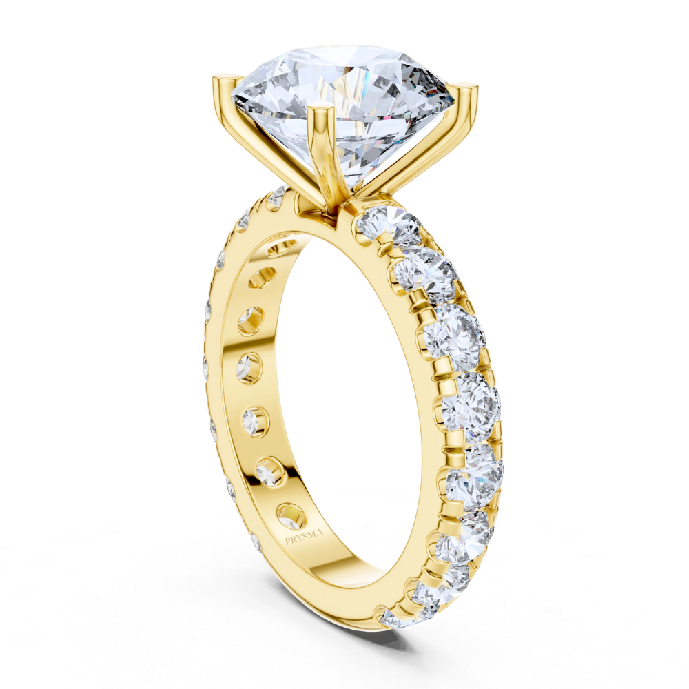 Lustrous Legacy Round Cut Diamond Ring