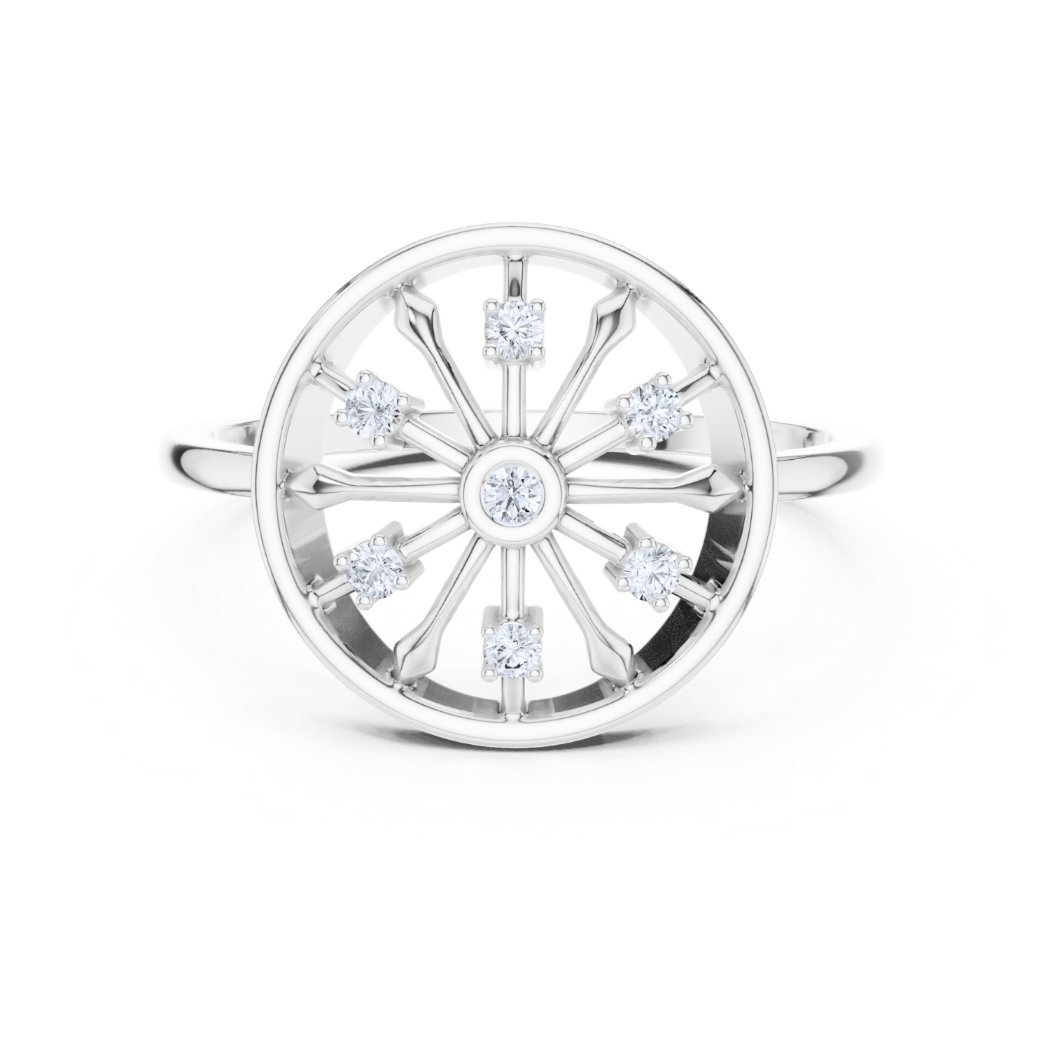 Celestial Wheel Diamond Ring