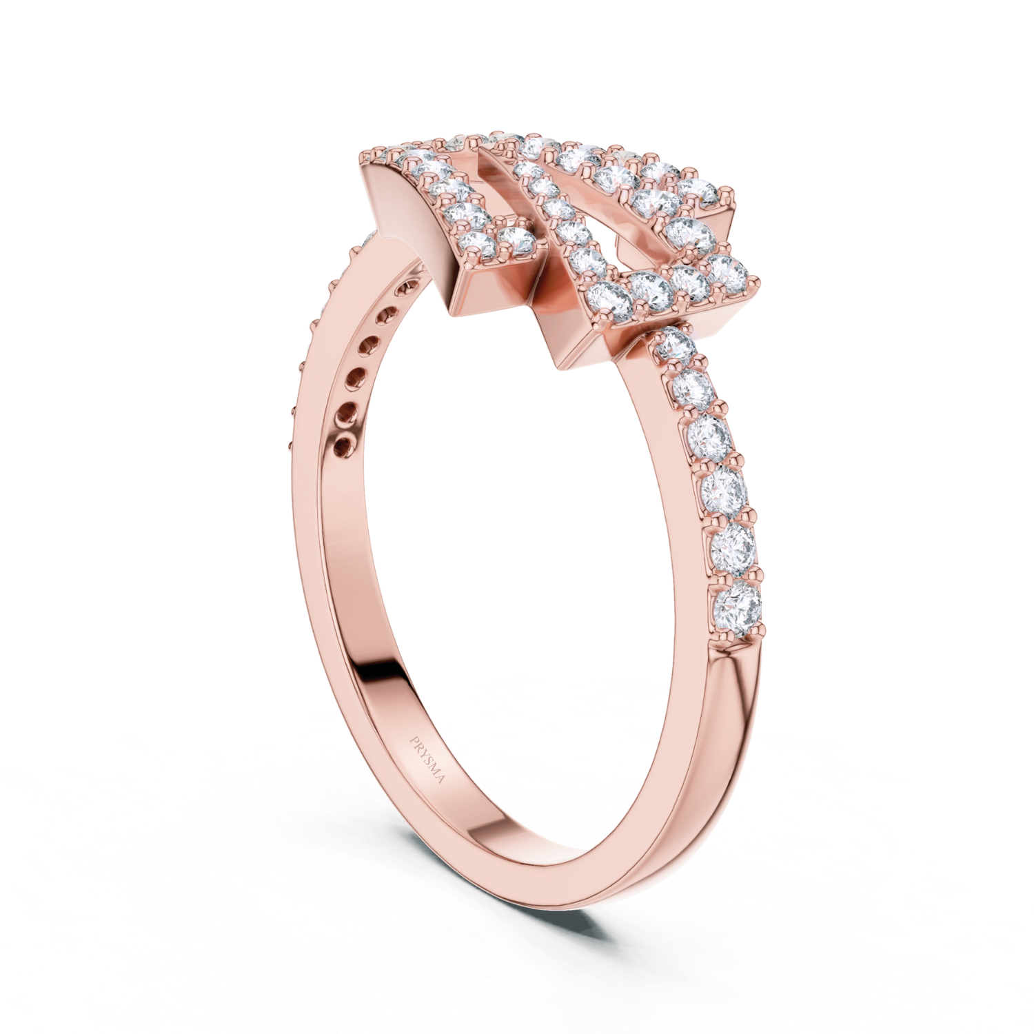 Geometric Grace Diamond Ring