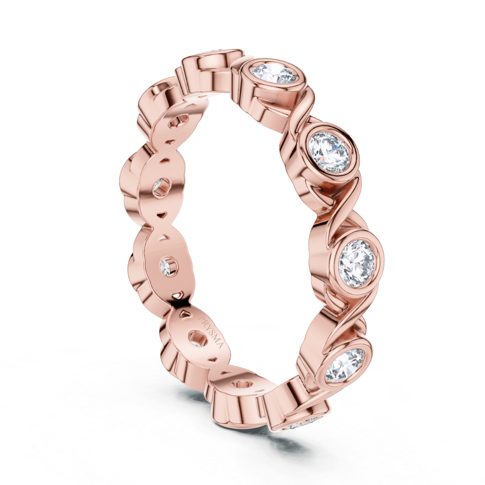 Eternal Twist Bezel Ring