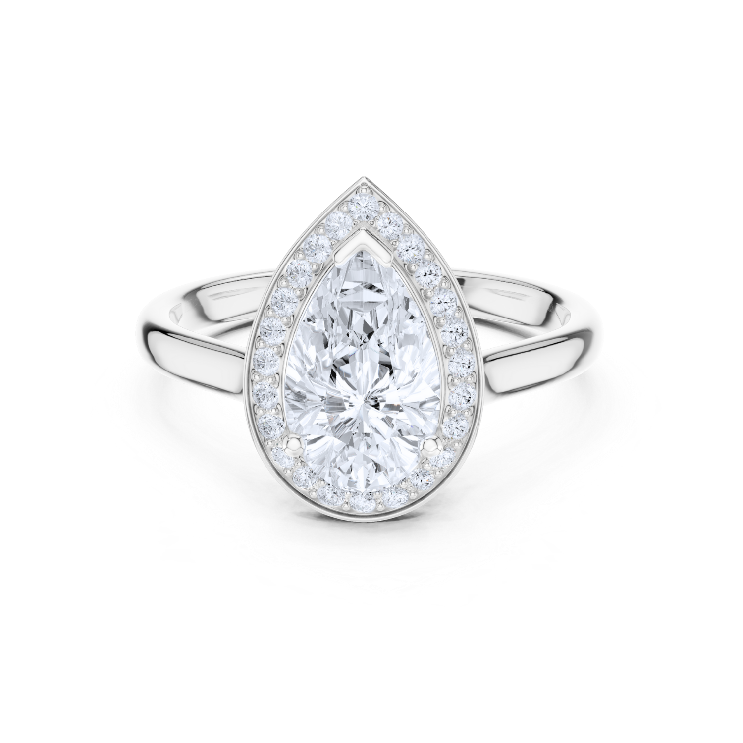 Celestial Pear-shaped Diamond Ring