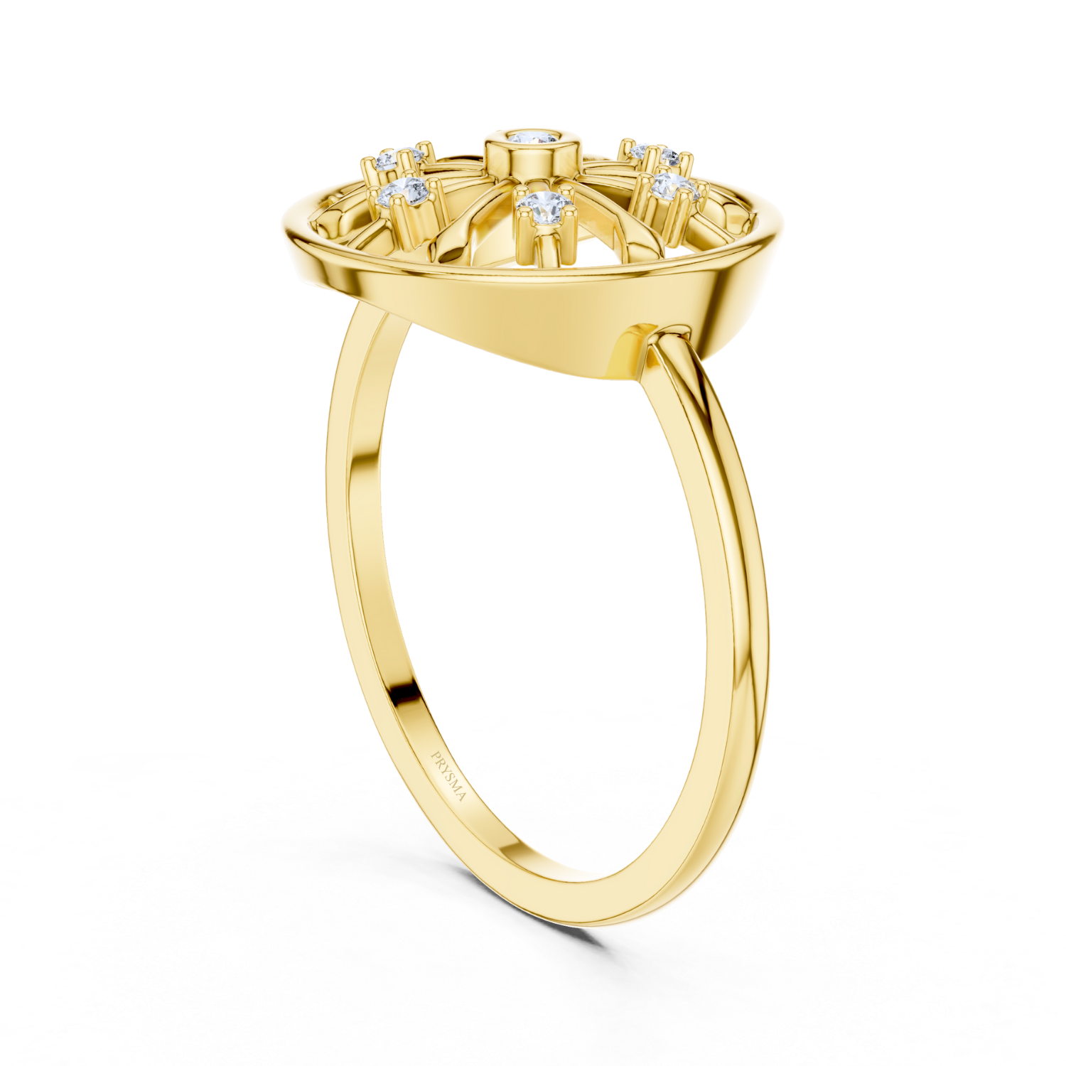 Celestial Wheel Diamond Ring