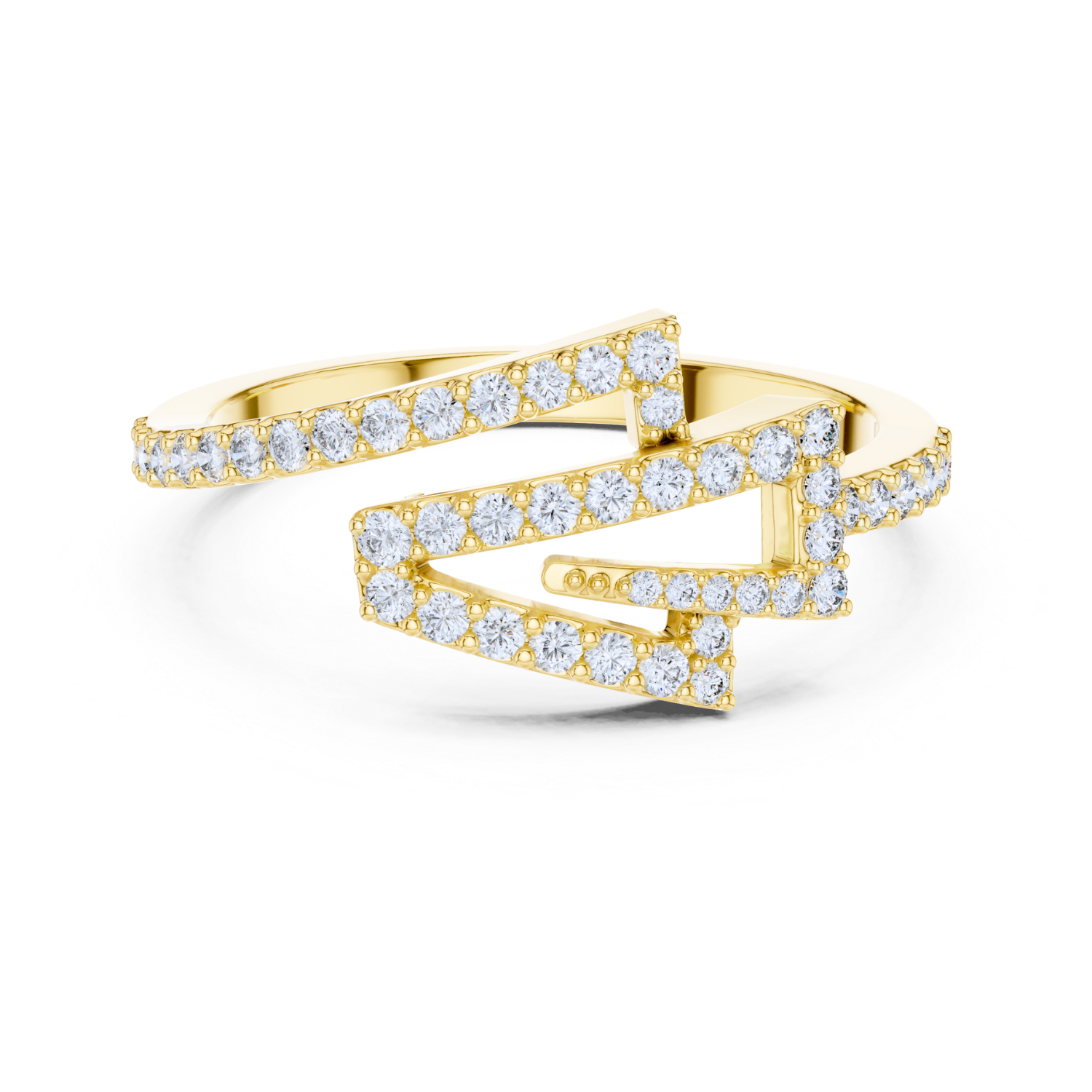 Geometric Grace Diamond Ring