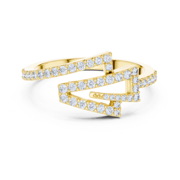 Geometric Grace Diamond Ring