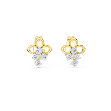 Fleur Diamond Drop Earrings