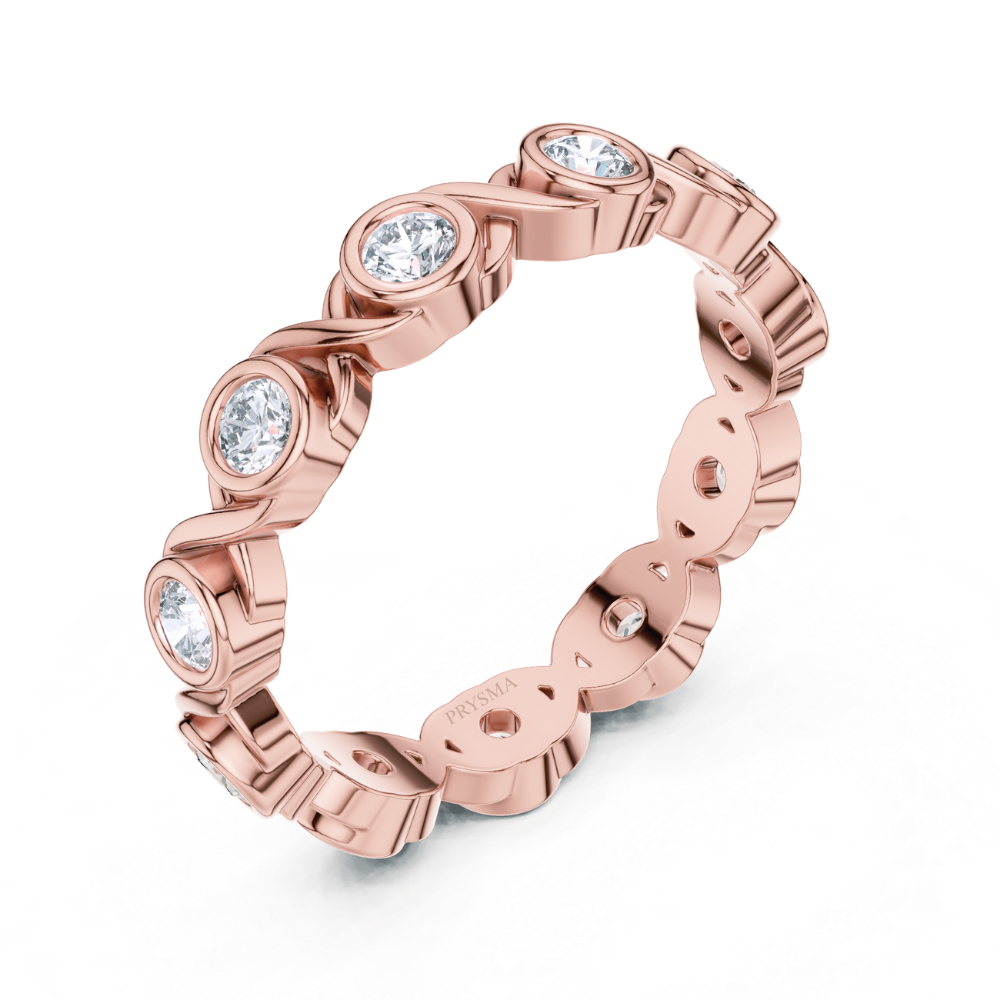 Eternal Twist Bezel Ring