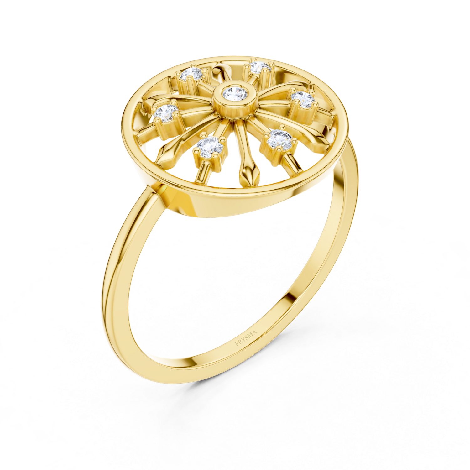 Celestial Wheel Diamond Ring