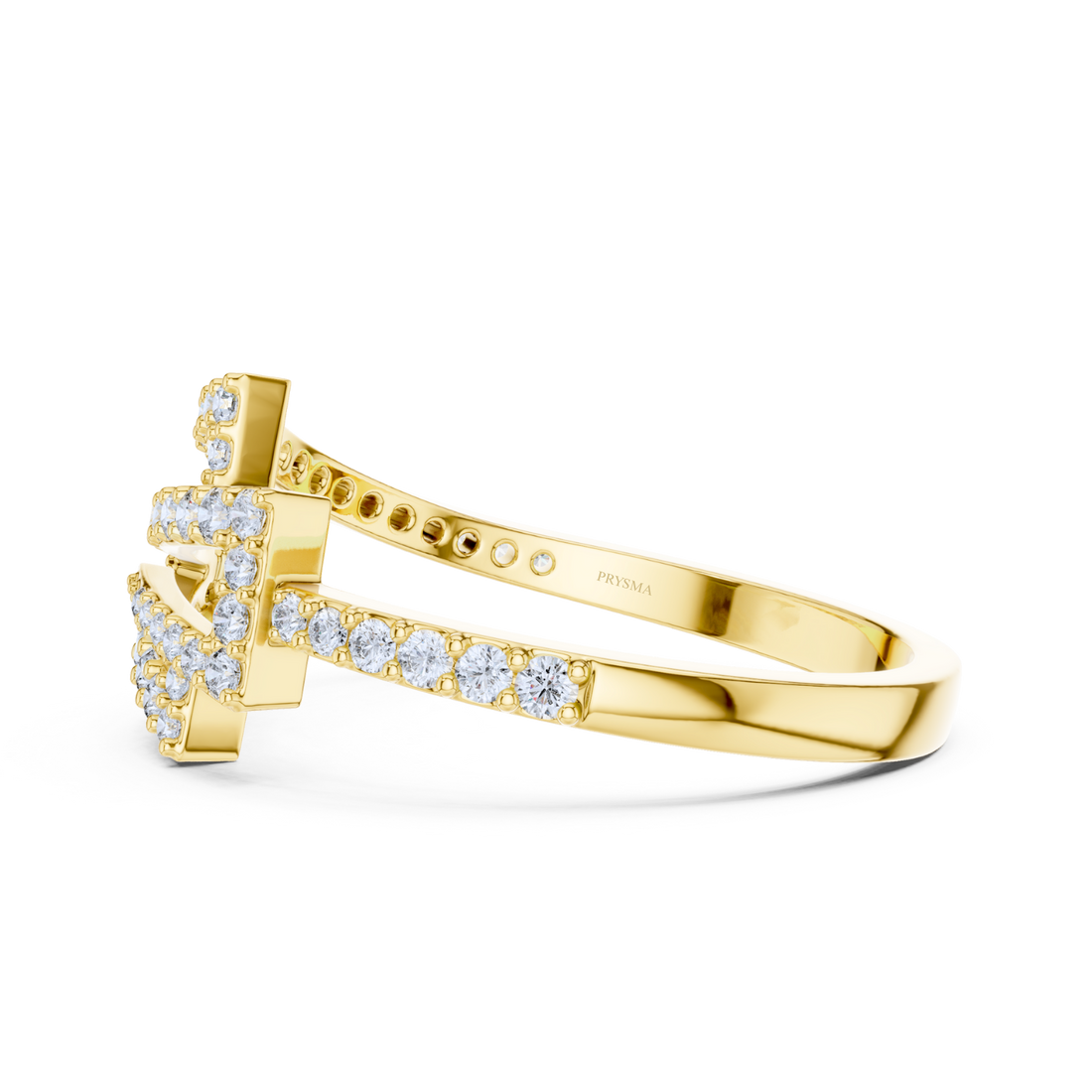 Geometric Grace Diamond Ring