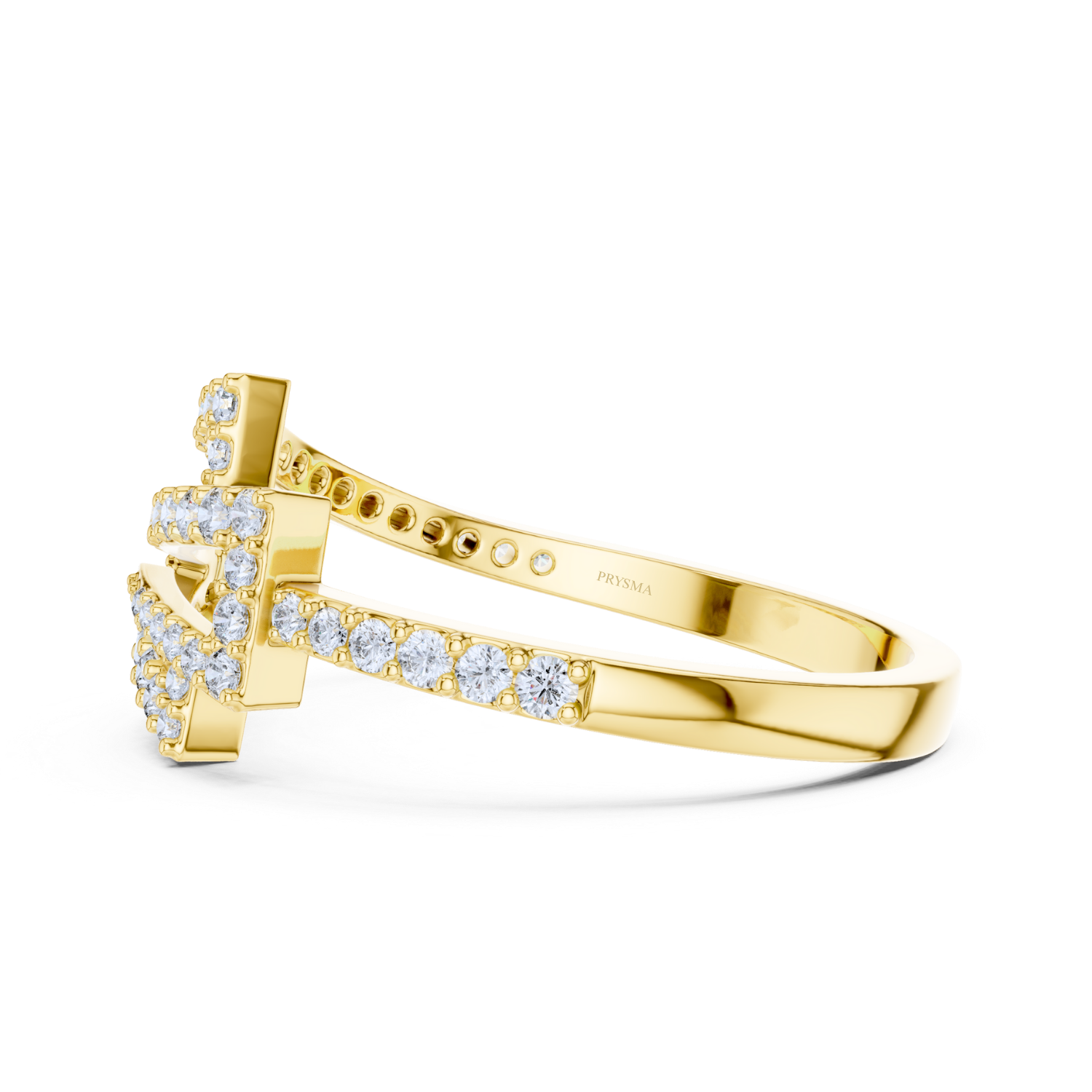 Geometric Grace Diamond Ring
