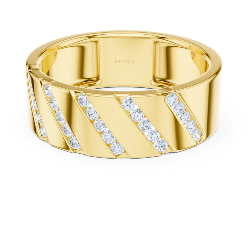 Diagonal Luxe Diamond Ring
