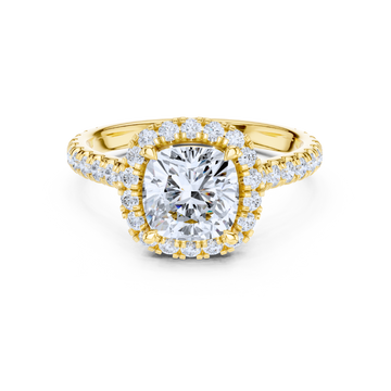 Celestique Halo Cushion Ring