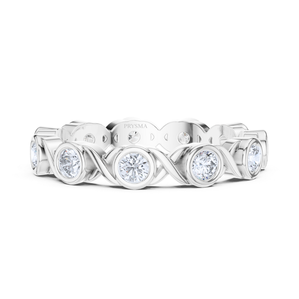 Eternal Twist Bezel Ring