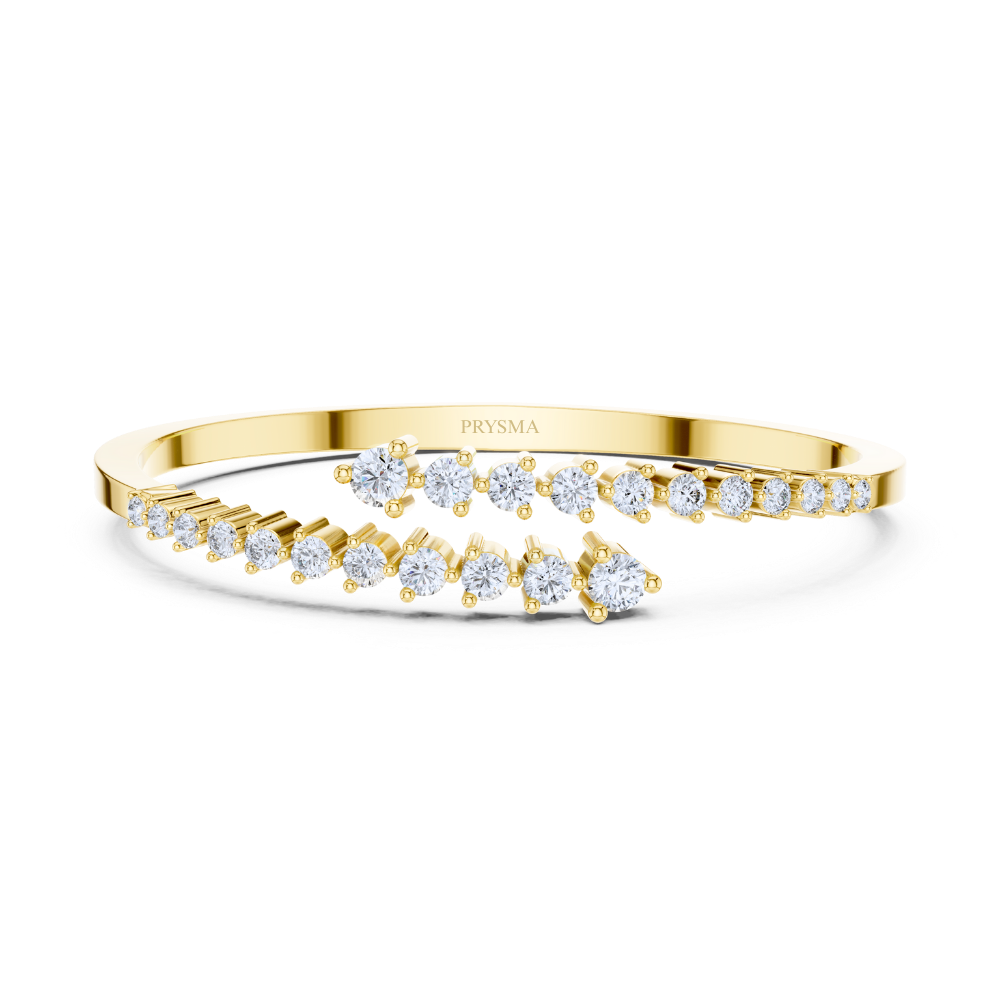 Vera Dual-Arrow Diamond Bangle