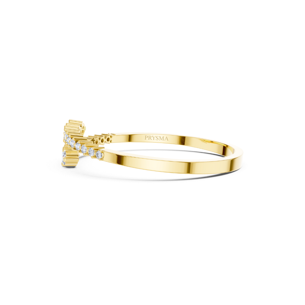 Vera Dual-Arrow Diamond Bangle