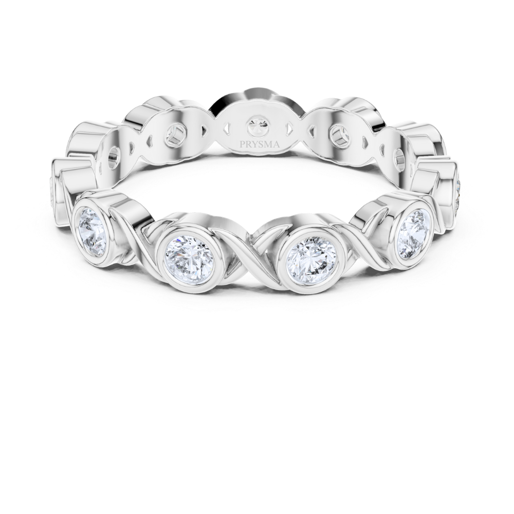 Eternal Twist Bezel Ring