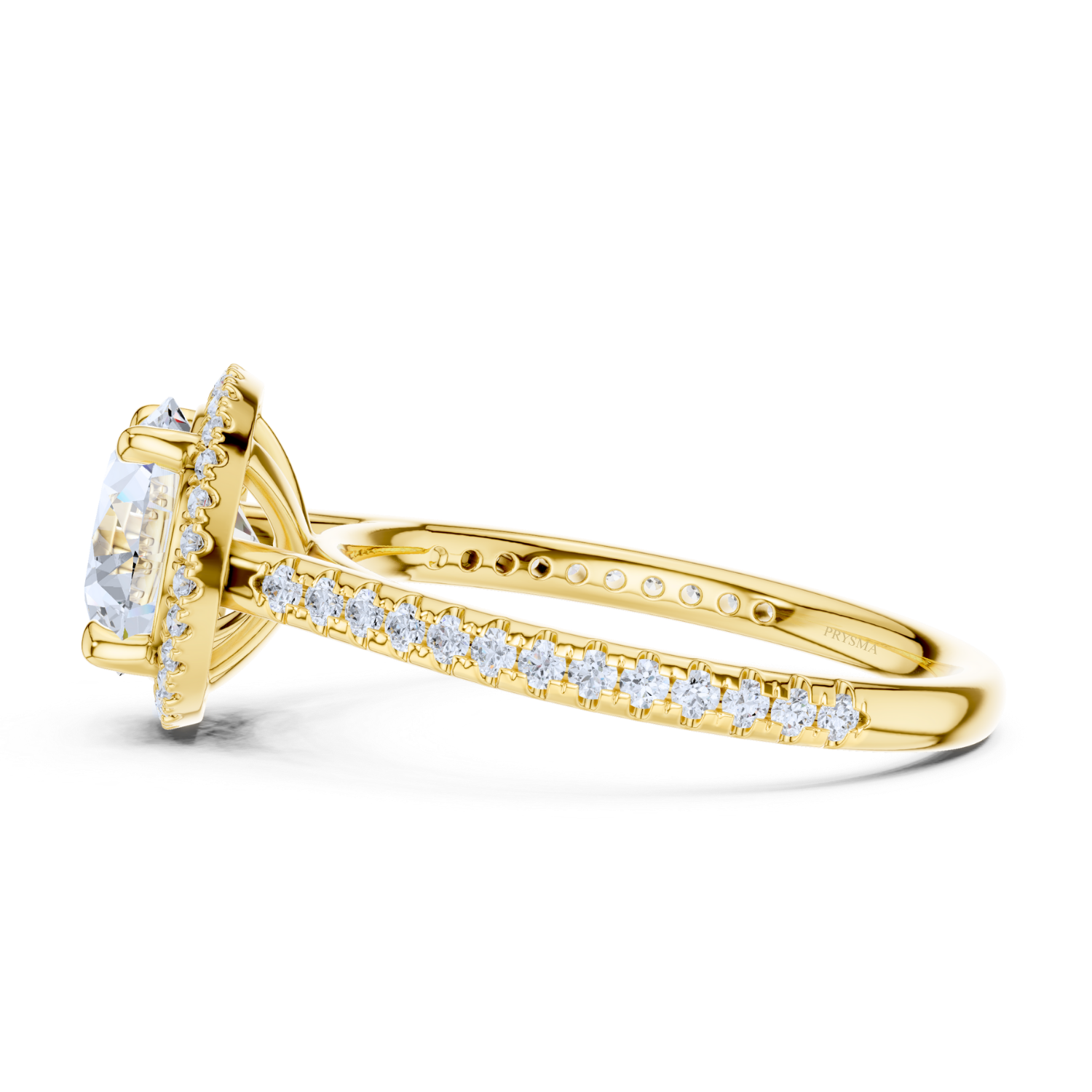 Radiant Halo Diamond Ring