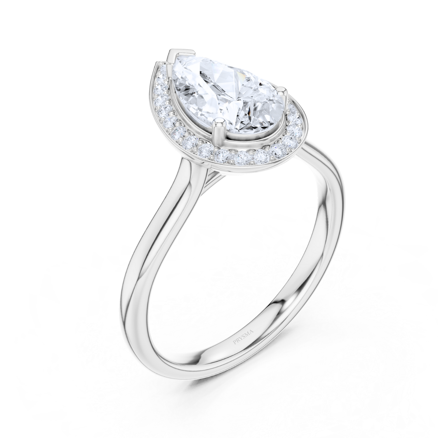 Celestial Pear-shaped Diamond Ring