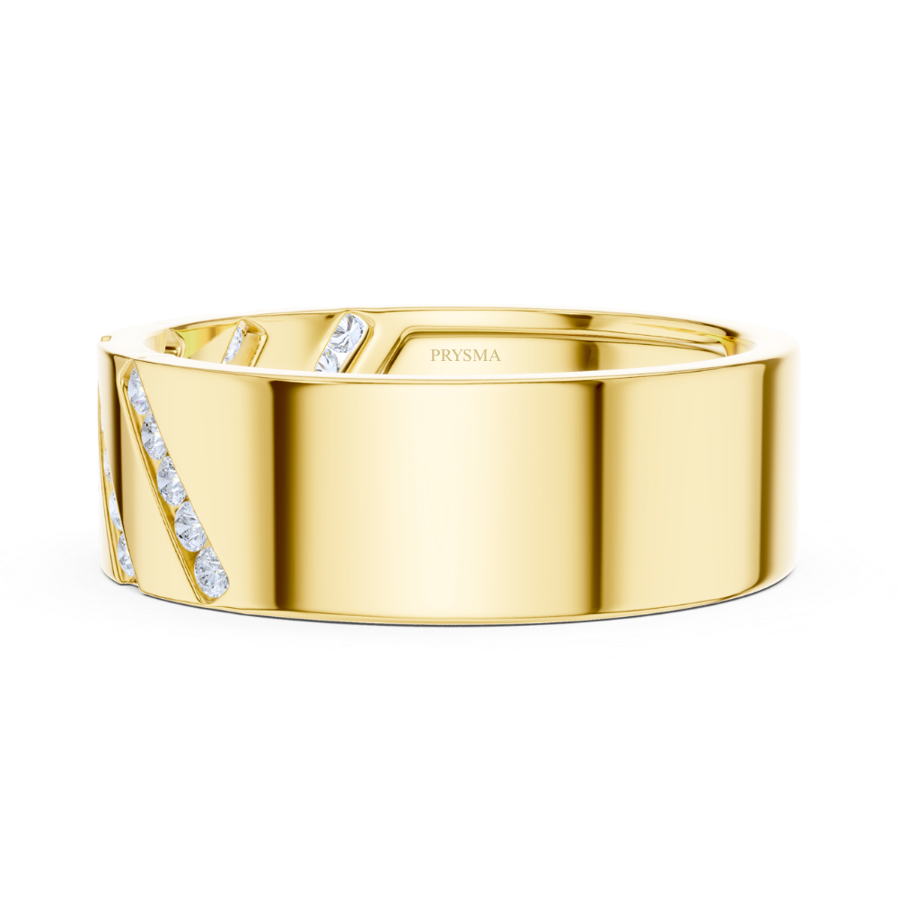 Diagonal Luxe Diamond Ring