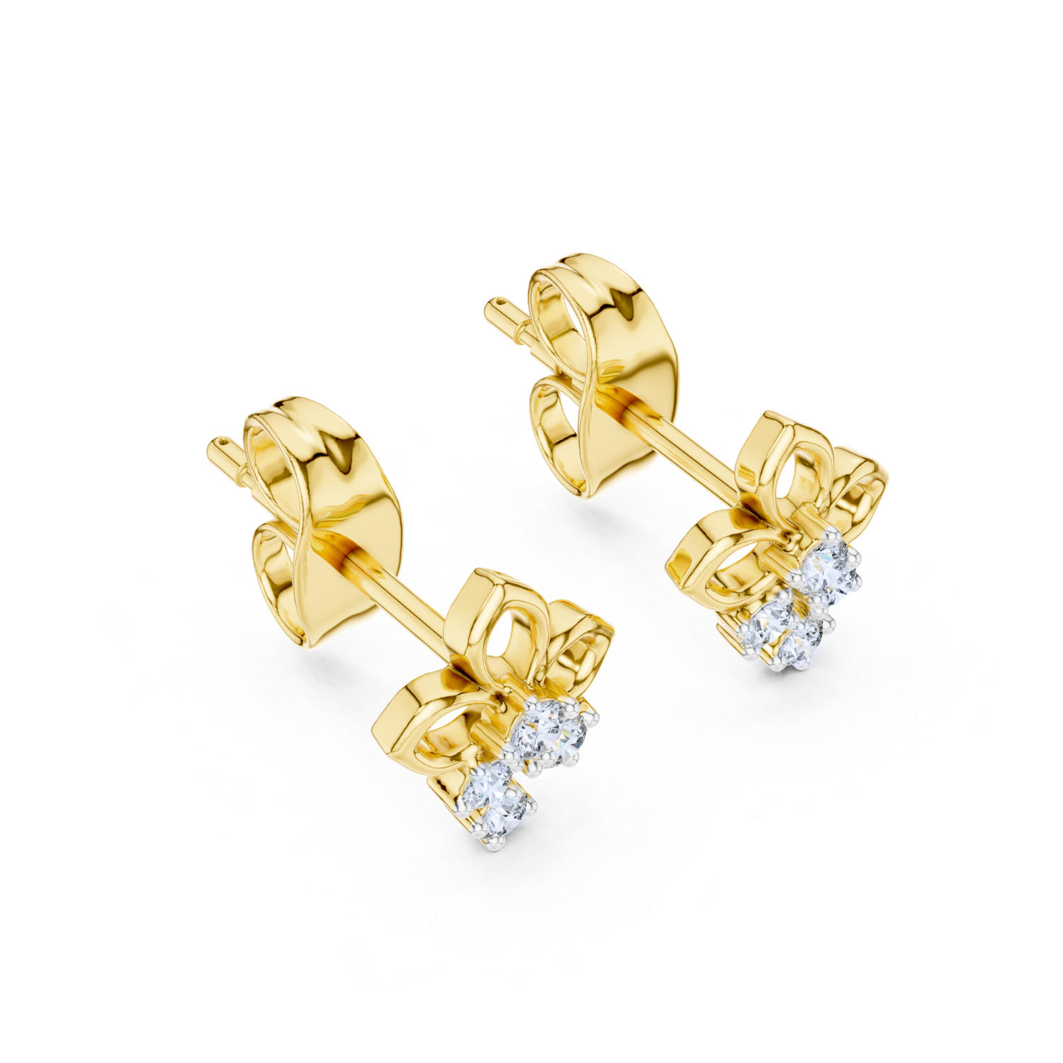 Fleur Diamond Drop Earrings