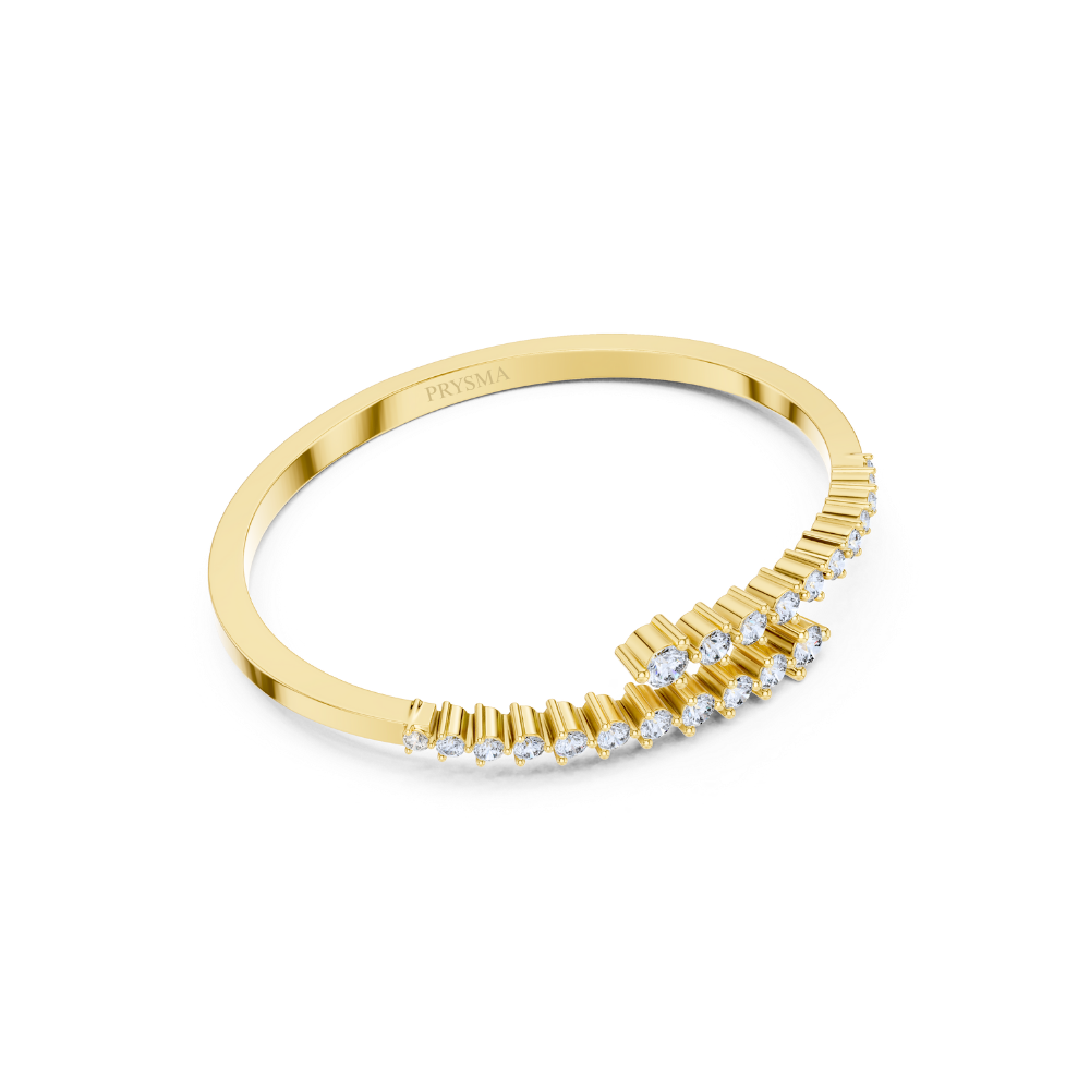 Vera Dual-Arrow Diamond Bangle