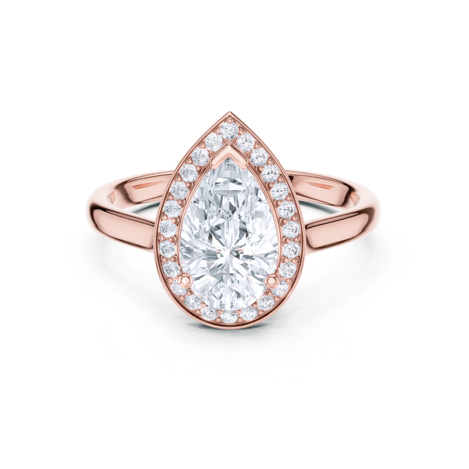 Celestial Pear-shaped Diamond Ring